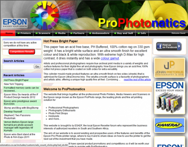 EPSON Pro Printer Range