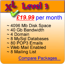 Level 3 Hosting £19.99
