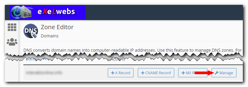 cPanel Zone Editor